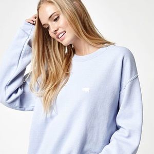🐻Brandy Melville Light Blue Bear Patch Sweater🐻